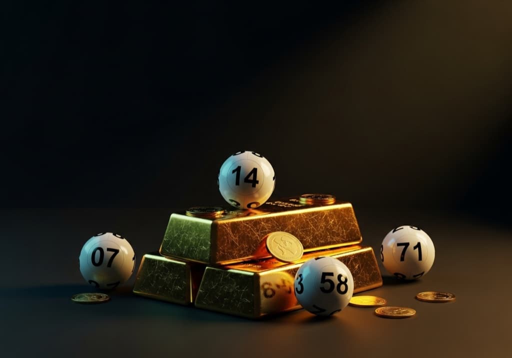 Gold bars and lottery balls — the biggest US lottery